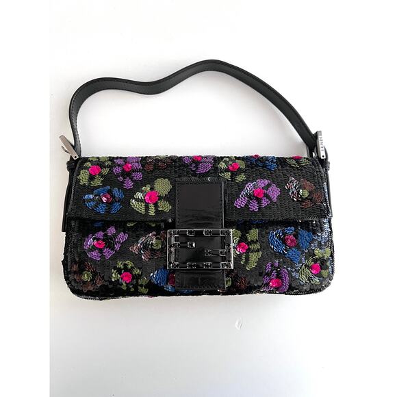 Fendi floral sequin baguette - Picture 2 of 5